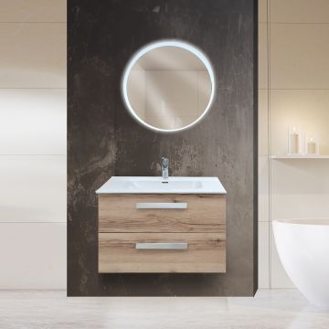 BAGNO COMPLETO MOD. ANGELA CM 80 QUERCIA NATURALE 