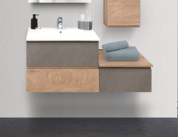 BASE BAGNO SOSPESA MOD. B-GO CM 120 COLORE KIKI E CRETE