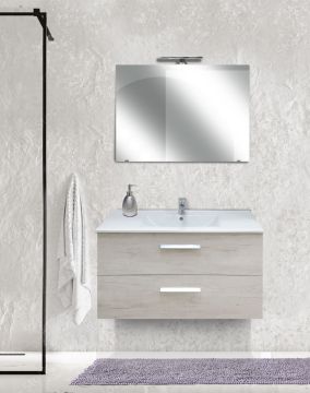 COMPOSIZIONE BAGNO MOD. ANGELA CM 80 QUERCIA BIANCA 