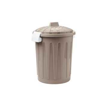 BIDONCINO CON COPERCHIO TORTORA 26X32CM 8LT