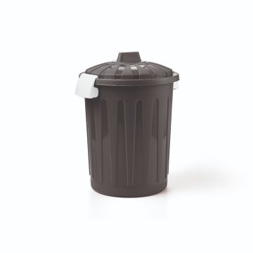 BIDONCINO CON COPERCHIO GRIGIO 26X32CM 8LT