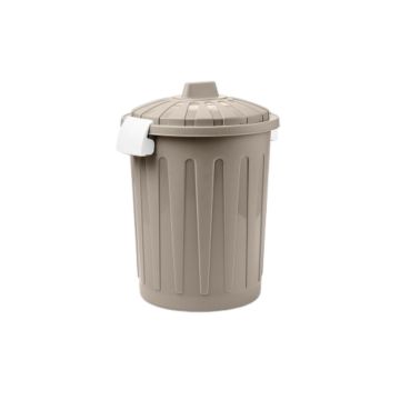 BIDONCINO CON COPERCHIO TORTORA 37X46CM 23LT 