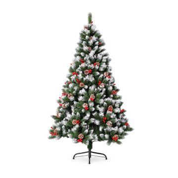 ALBERO DI NATALE INNEVATO MOD. BERRY H. 210CM  