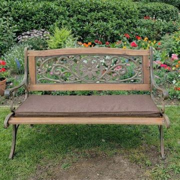 CUSCINO DA ESTERNO PER PANCHINA SALOTTINO 3P CM 145X48 TORTORA