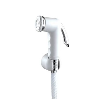 LINEA ARIEL - SET DOCCETTA WC 2 GETTI BIANCO E CROMO