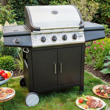 BARBECUE A GAS VISION 4 CON 4+1 FUOCHI 