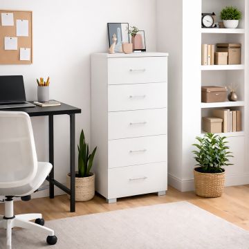 CASSETTIERA CM 40X44 H. 104 BIANCO NORDICO 