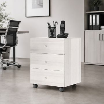 CASSETTIERA IN LAMINATO CM 40.1X52.5 H. 59.6 ROVERE NORDICO