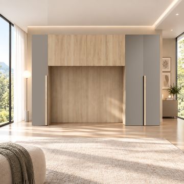 ARMADIO PONTE MOD. LOFT 357.5X58 H. 247 NOCE E FANGO