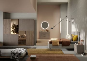 CAMERA COMPLETA MOD. AMALTI BRONZO E MERCURE 