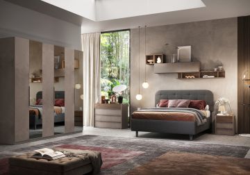 CAMERA COMPLETA MOD. AMALTI MERCURE E BRONZO