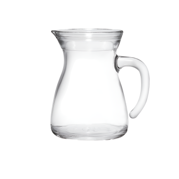 CARAFFA CON MANICO IN VETRO TRASPARENTE 500CC