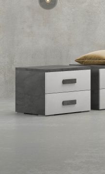 COMODINO ONYX OSSIDO E SPATOLATO