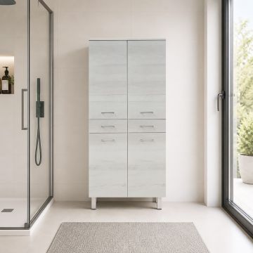 COLONNA MOD. GAIA CM 69X34 H. 153 TUTTA QUERCIA BIANCA