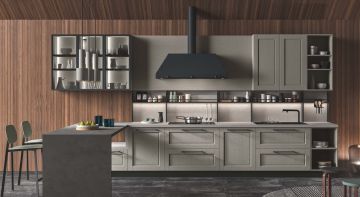 CUCINA COMPONIBILE  MOD. CLOE LACCATO GRIGIO