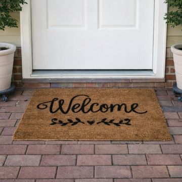 ZERBINO WELCOME IN PVC E FIBRA DI COCCO 40X60CM