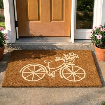 ZERBINO BICI IN PVC E FIBRA DI COCCO 45X75CM