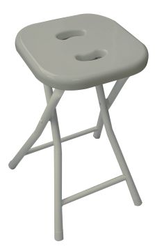 SGABELLO DA BAGNO RICHIUDIBILE TORTORA 26X28 H. 46.5CM