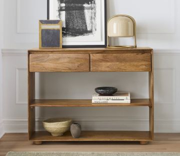 CONSOLLE MOD. STT CM 100X35 H. 80 IN LEGNO DI MANGO