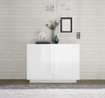 CREDENZA MOD. JUPITER CM 120X44 H. 90 BIANCO LUCIDO