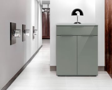 CREDENZA MOD. MACCHIATO CM 69X30 H. 88.5 VERDE LUCIDO