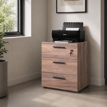 CASSETTIERA MOD. DA VINCI CM 50X47.5 H. 61.2 NOCE BRERA
