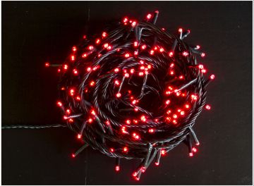 LUCI DI NATALE 300 LED ROSSO CON TRASFORMATORE 15+2MT