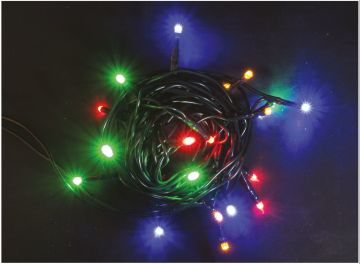 10 LUCI LED MULTICOLORE FISSA 2+1,50MT