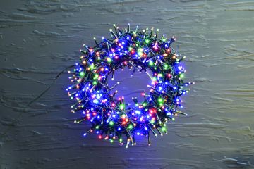 LUCI DI NATALE 1200 MICROLED MULTICOLOR CON TRASFORMATORE 24+3MT