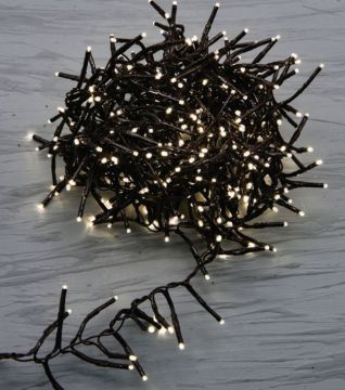 LUCI DI NATALE 1520 CLUSTERMICROLED LUCE CALDA CON TRASFORMATORE 15.20+3MT 