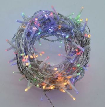 LUCI DI NATALE 100 MICROLED MULTICOLOR CON TRASFORMATORE 5+2MT