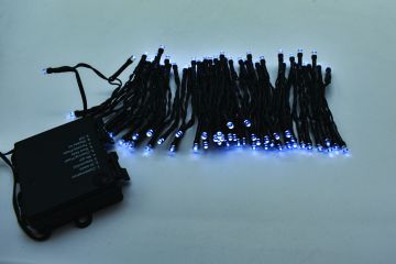 LUCI DI NATALE 300 LED LUCE FREDDA A BATTERIA 15+0.3MT