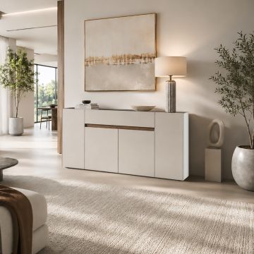 CREDENZA MOD. CRETA CM 170X40 H.85 CASHMERE E NOCE EASTWOOD