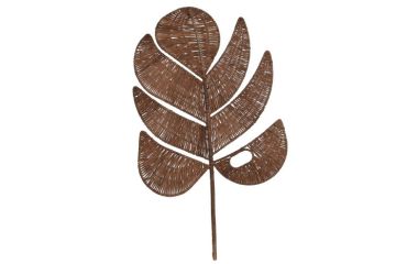 FOGLIA IN RATTAN MARRONE 44X1X70CM