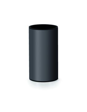 LINEA ELETTRA - BICCHIERE PORTASPAZZOLINI IN ACCIAIO INOX GUN METAL 