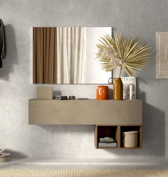 MOBILE DA INGRESSO MOD. INFINITY 2.0 ARGILLA/MERCURE