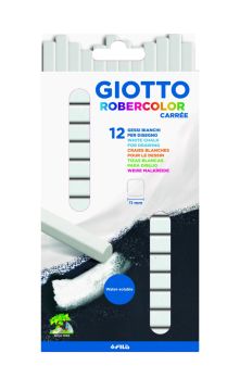 GIOTTO - ASTUCCIO DA 12 GESSI BIANCHI ROBERCOLOR CARREE