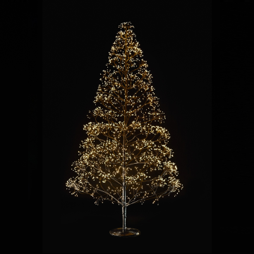 ALBERO LUMINOSO FAGGIO 1500 LED BIANCO CALDO H. 150CM CON ADATTATORE
