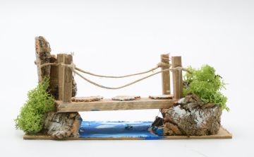 PONTE CON FIUME 24X10X11CM