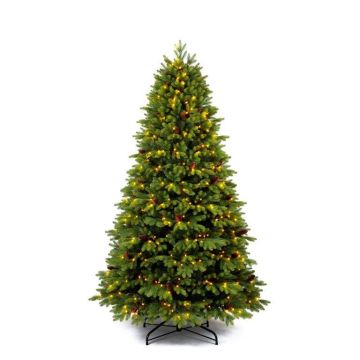 ALBERO DI NATALE MOD. GREEN H.210CM CON LUCI LED ALBERO DI NATALE MOD. GREEN H.210CM CON LUCI LED