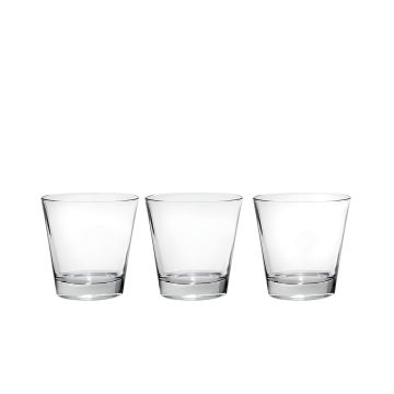 SET 3 BICCHIERI DA ACQUA LINEA NADIA VETRO TRASPARENTE 250ML