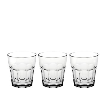SET 3 BICCHIERI DA ACQUA LINEA MEDINA VETRO TRASPARENTE 269ML