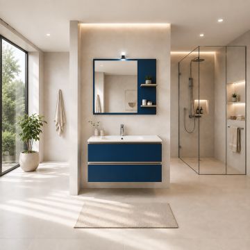 COMPOSIZIONE BAGNO MOD. IPE BLU OPACO