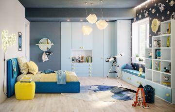 CAMERETTA GIESSEGI MOD. JOB NUVOLA FRASSINO CLOUD E ZAFFERANO
