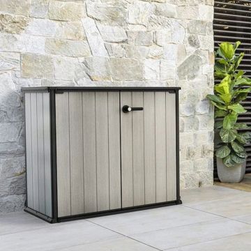 PORTA ATTREZZI DA ESTERNO MOD. PATIO-STORE CM 139.5X77 H. 120 GRIGIO 
