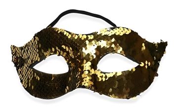 MASCHERA GLITTER ORO 18.65X10 H.8.5CM 