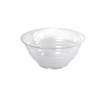INSALATIERA GLASS IN PLASTICA TRASPARENTE 26X12CM 3.4LT