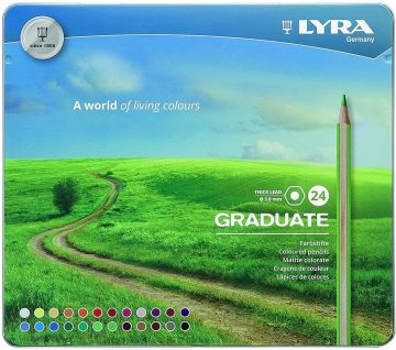 LYRA - GRADUATE SCATOLA 24 MATITE COLORATE