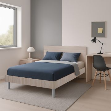 LETTO 1 PIAZZA E MEZZA CON GIROLETTO MOD. KATERINA OLMO PERLA 