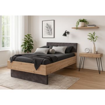 LETTO 1PIAZZA E 1/2 CON GIROLETTO MOD. LAFABRICA ROVERE ARTISAN E TADAO